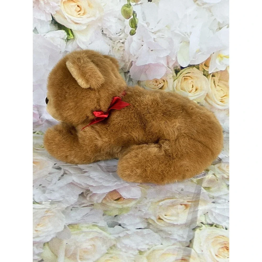 Dakin Teddy Bear Brown Stuffed Animal Plush Soft Applause Toy Laying Down